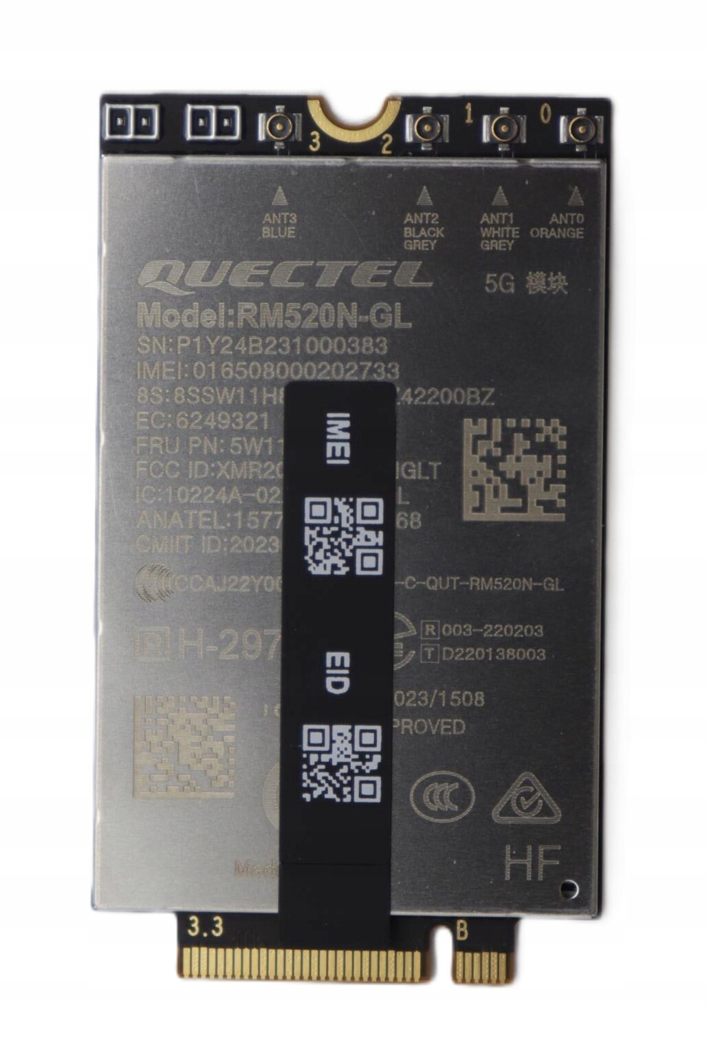 Originální modem Wwan 5G M.2 pro Lenovo 5W11H85458 Quectel RM520N-GL