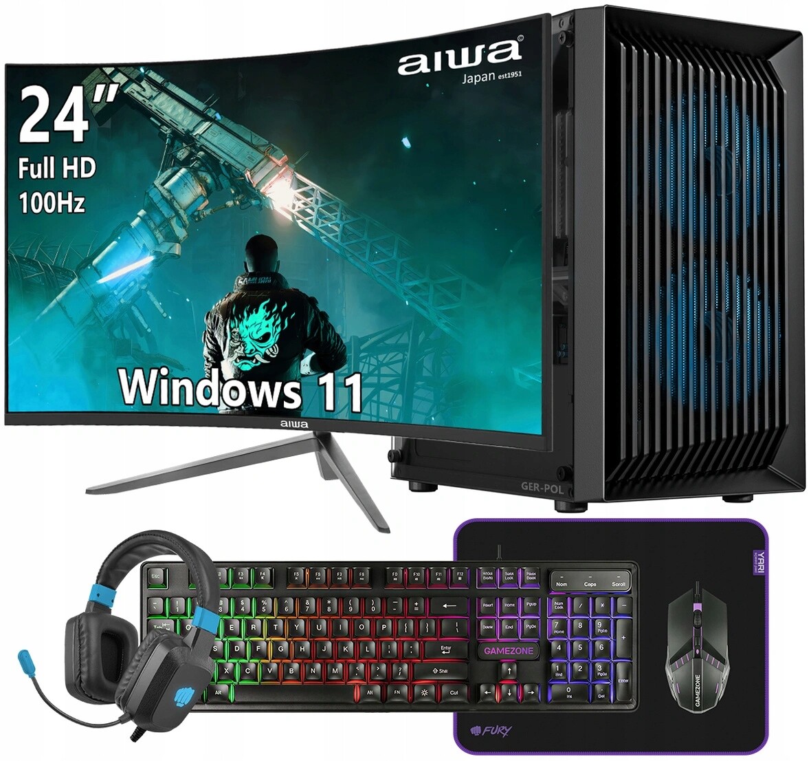 Sada počítač Core i7 32GB Ram 1TB Ssd Windows 11 WiFi Monitor 24