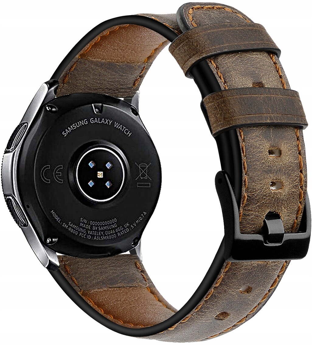 Kožený Řemínek Pro Galaxy Watch 45 MM 46 MM Gear S3 22 MM