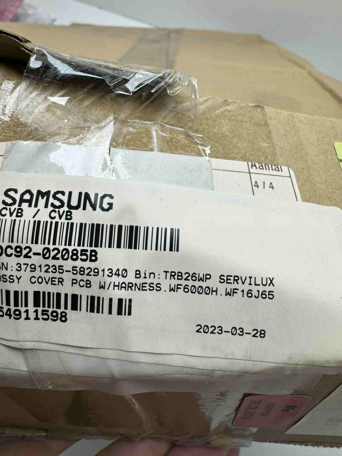 samsung DC92-02085B ovládací panel pračky