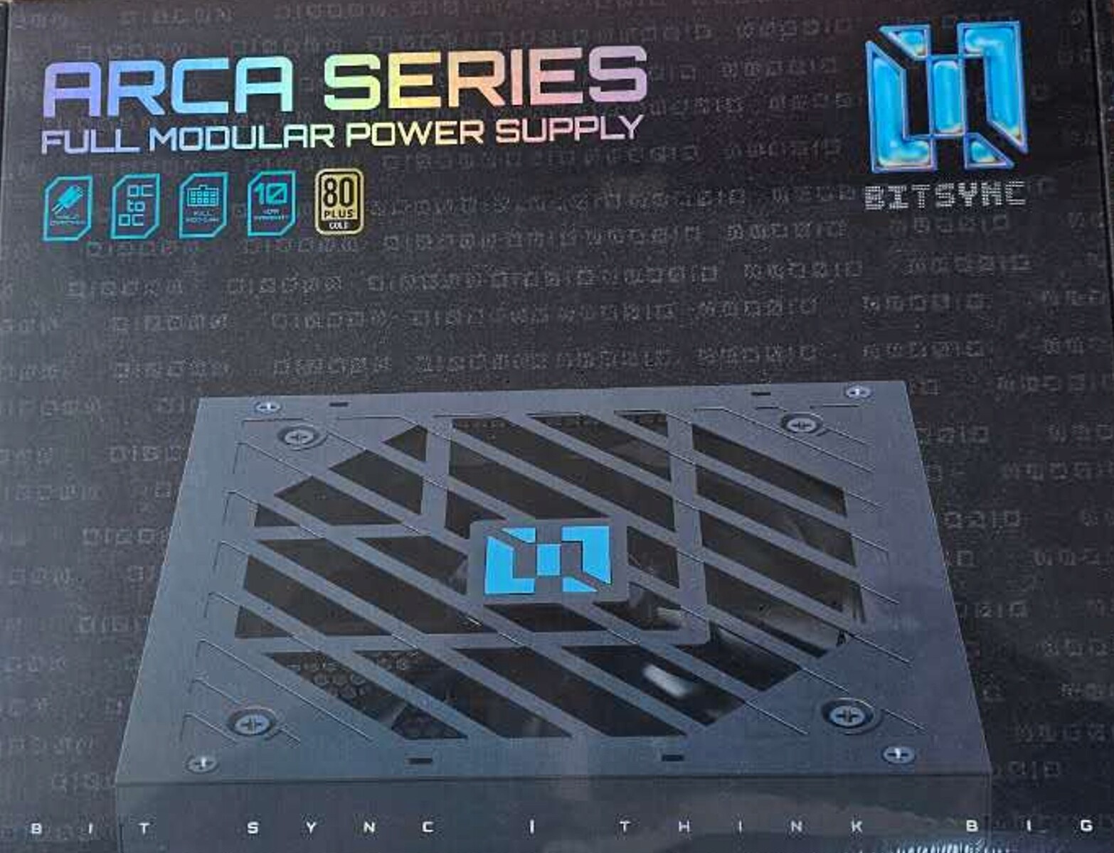 Počítačový zdroj BitSync ARCA850G 850W, plně modulární, 80 Plus Gold, Atx 3.1