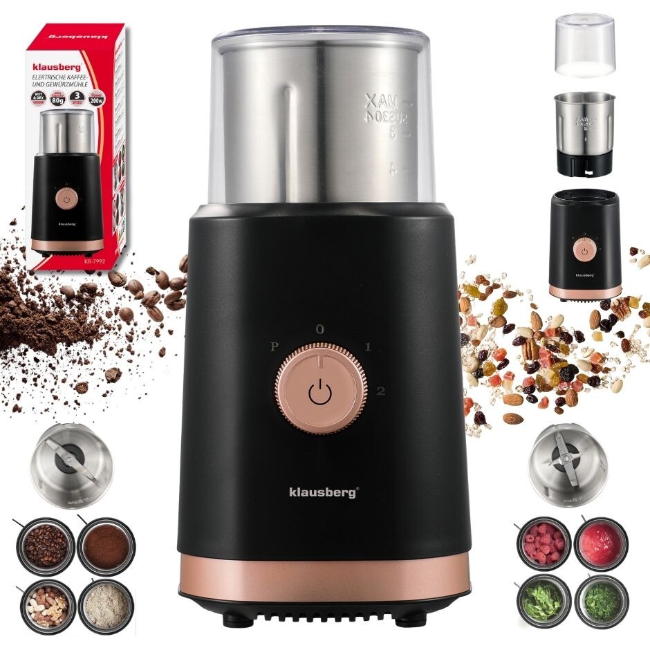 Elektrický mlýnek 2v1 KB7992 na kávu a koření, ovoce, Zeleniny, 200 W