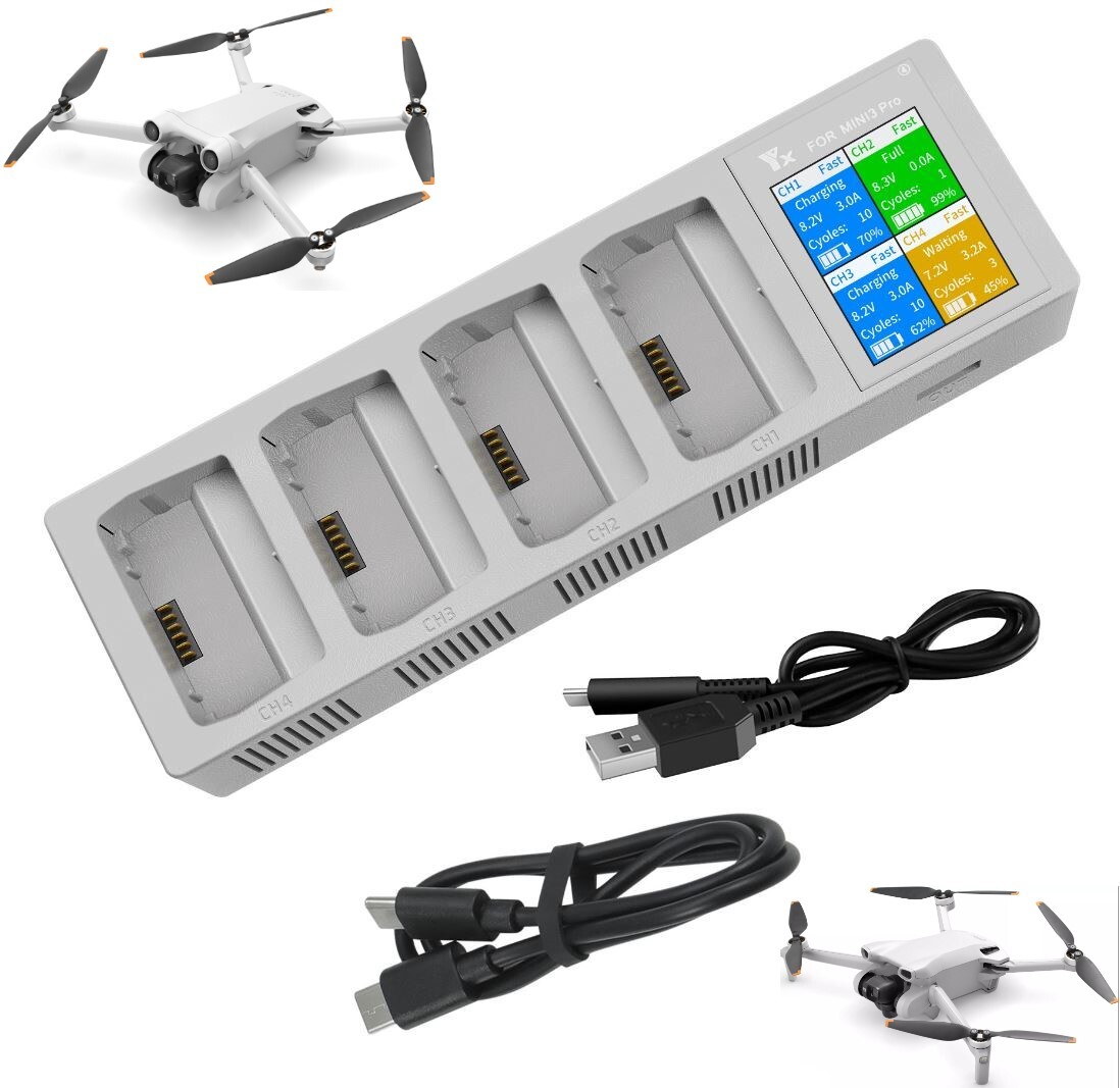 Nabíječka Hub dron Dji Mini 3 Mini 3 Pro Mini 4 Pro Mini 5 Pro 4-aku