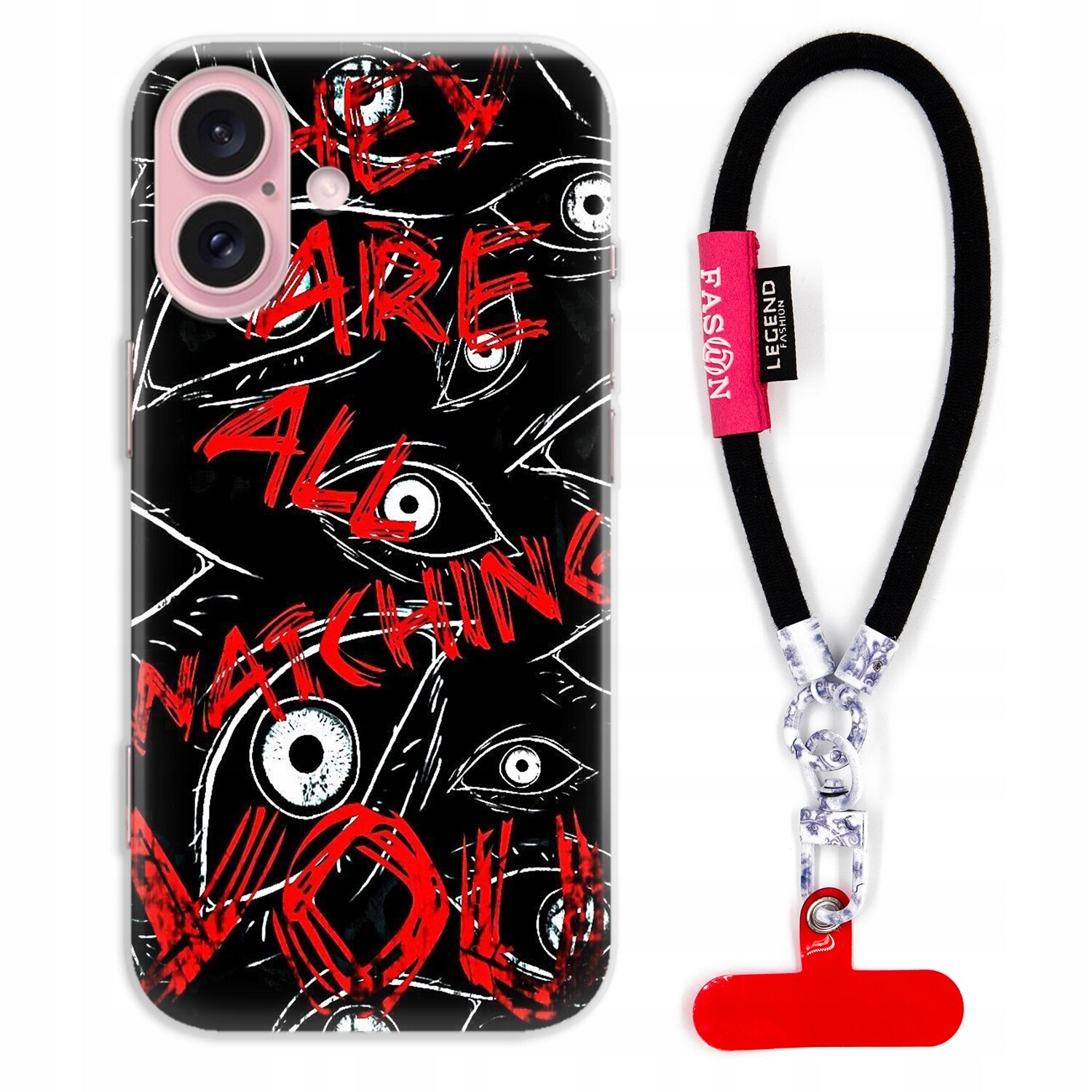 Pouzdro Pro Iphone 16 Case Smyčka Fashion Černá Lebka Pro Dívky MIX Vzorů
