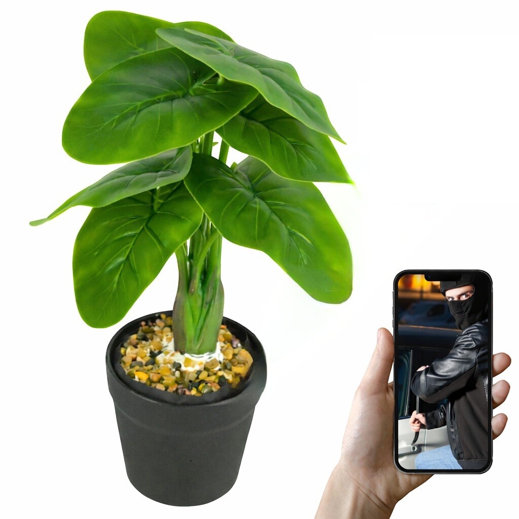 Skrytá Mini Špionážní Kamera Na Baterie, Květina Full Hd Wifi