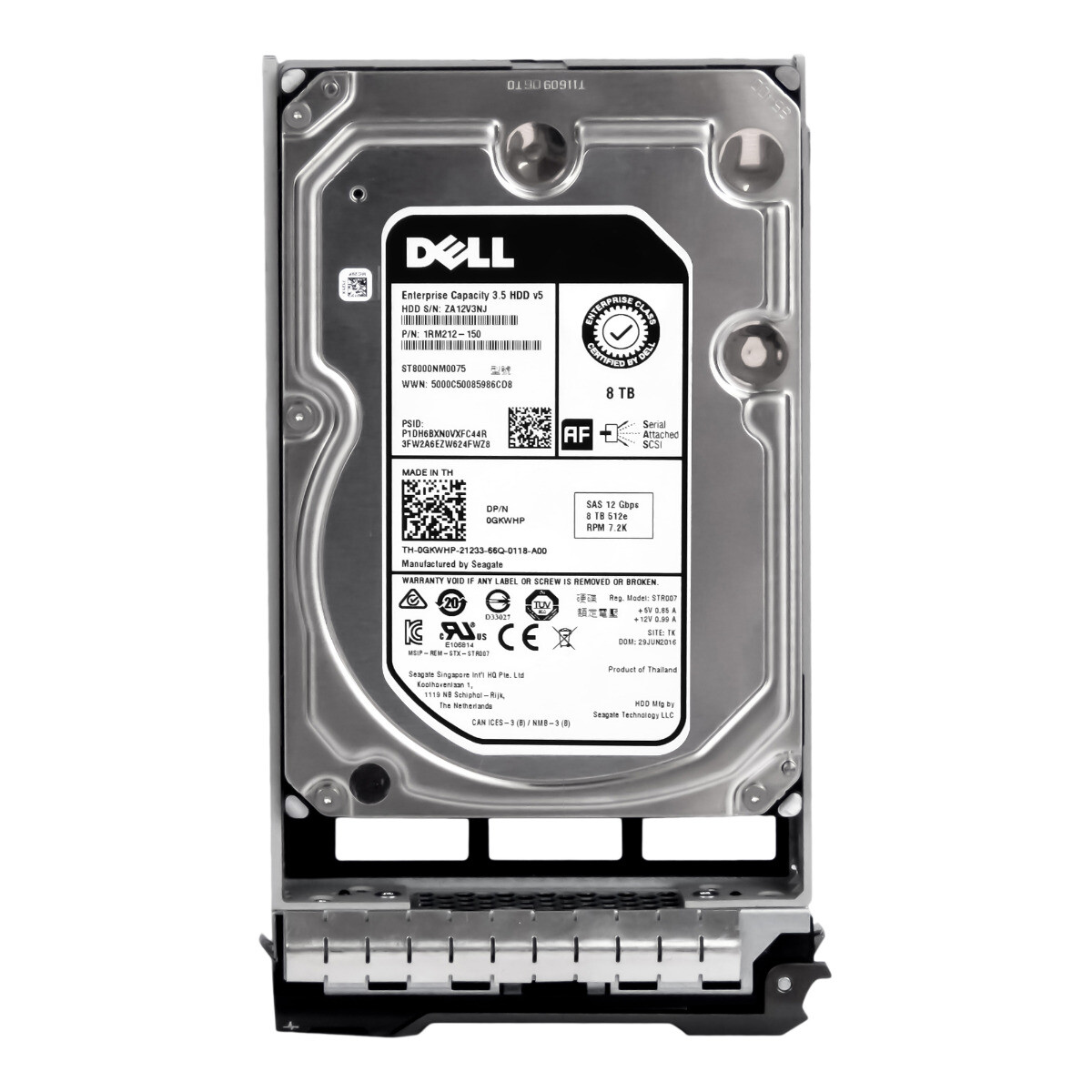 Dell 0GKWHP 8TB 7.2K 256MB SAS-3 3.5'' ST8000NM0075