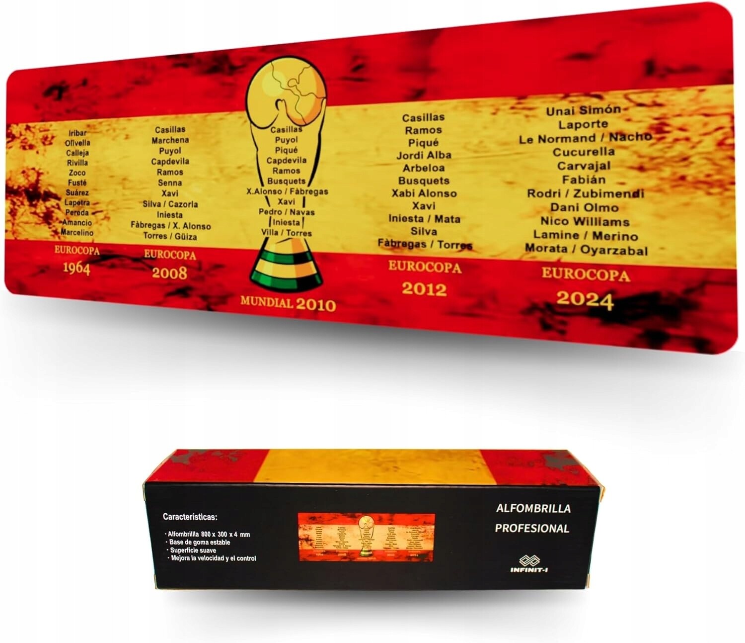 Herní podložka na stůl pod myš a klávesnici 80x30 cm Mundial