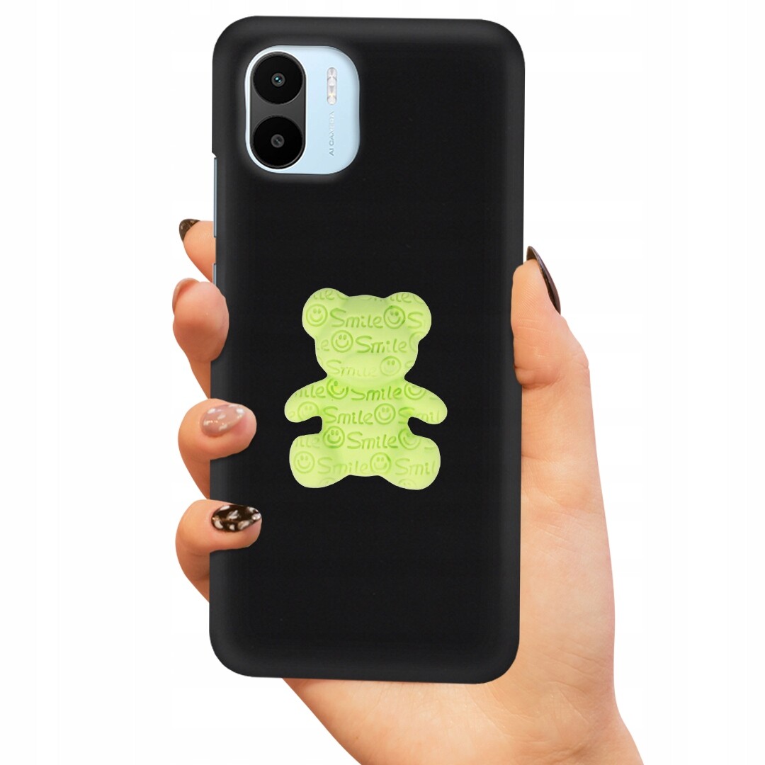 Pouzdro Pro Matný Xiaomi Redmi A1 Case Medvídek Zelený 3D