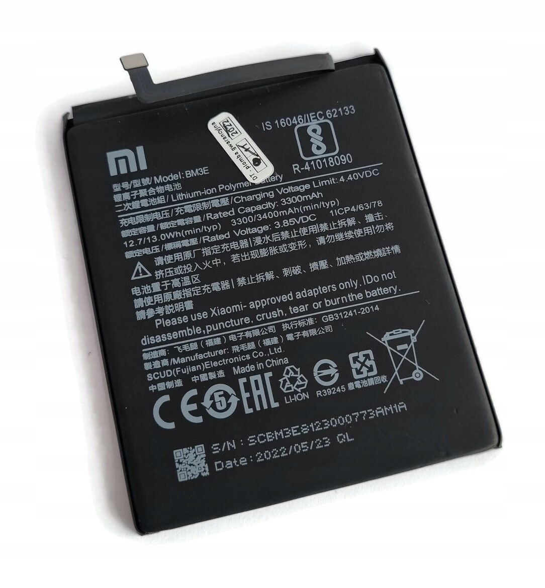 Nová originální baterie Org pro Xiaomi Mi 8 BM3E