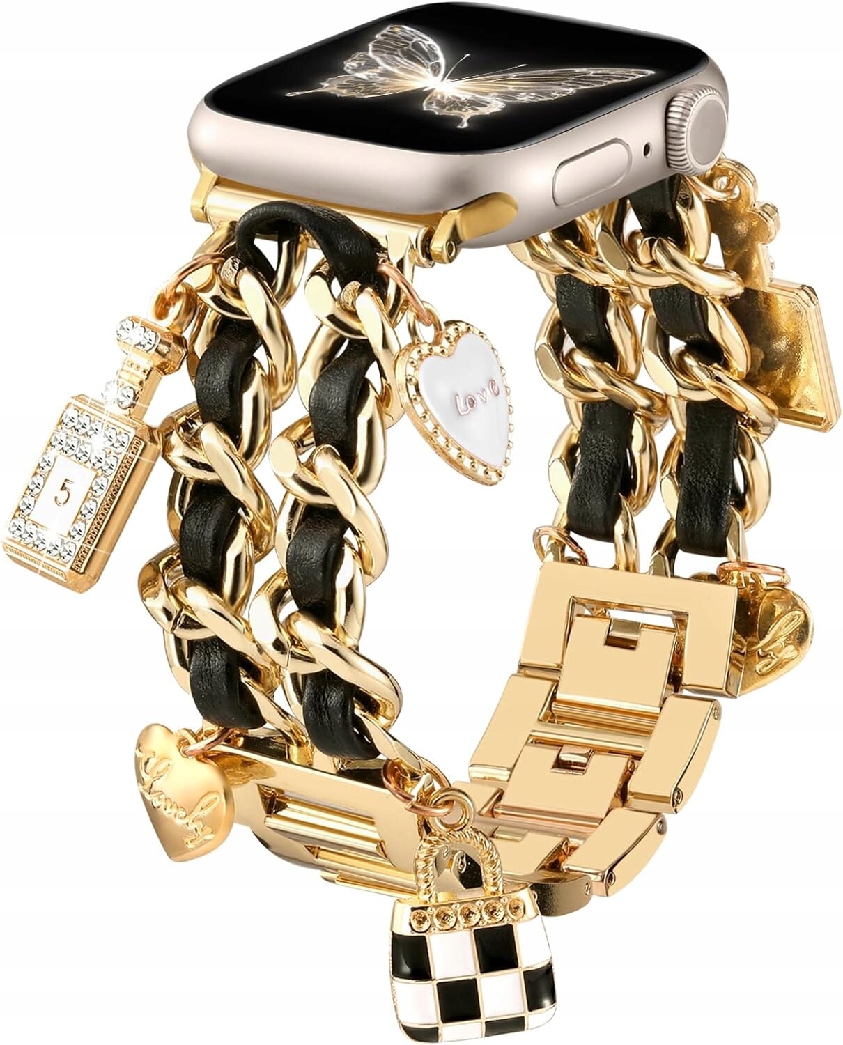 Hayonliy zlatý náramek pro Apple Watch Se 3 Se 2 9/8/7/6 38/40/41/42/44