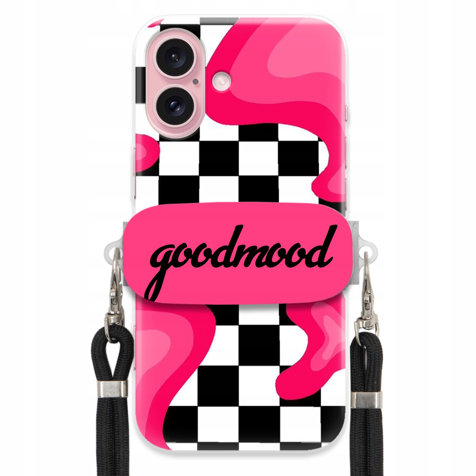 Pouzdro Pro Iphone 16 Sada Case Držák Vodítka Černá Pro Dospívající Splash