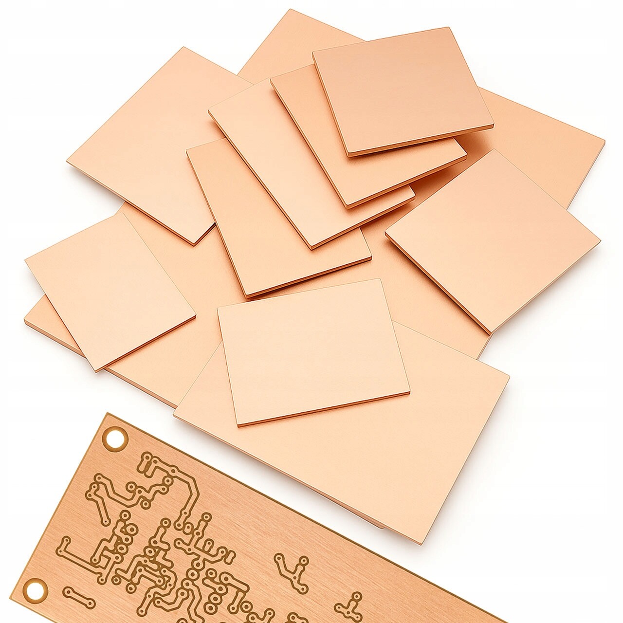 Laminát Pcb Oboustranný FR4 50X60 CM 2 MM Pro Vytváření Obvodů Tisk Pcb Diy