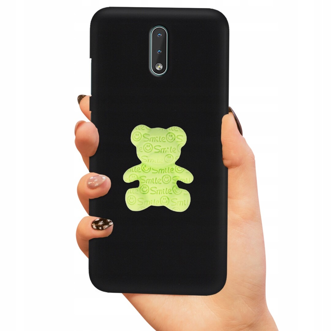 Pouzdro Pro Nokia 2.4 Case Medvídek Smile Zelený 3D