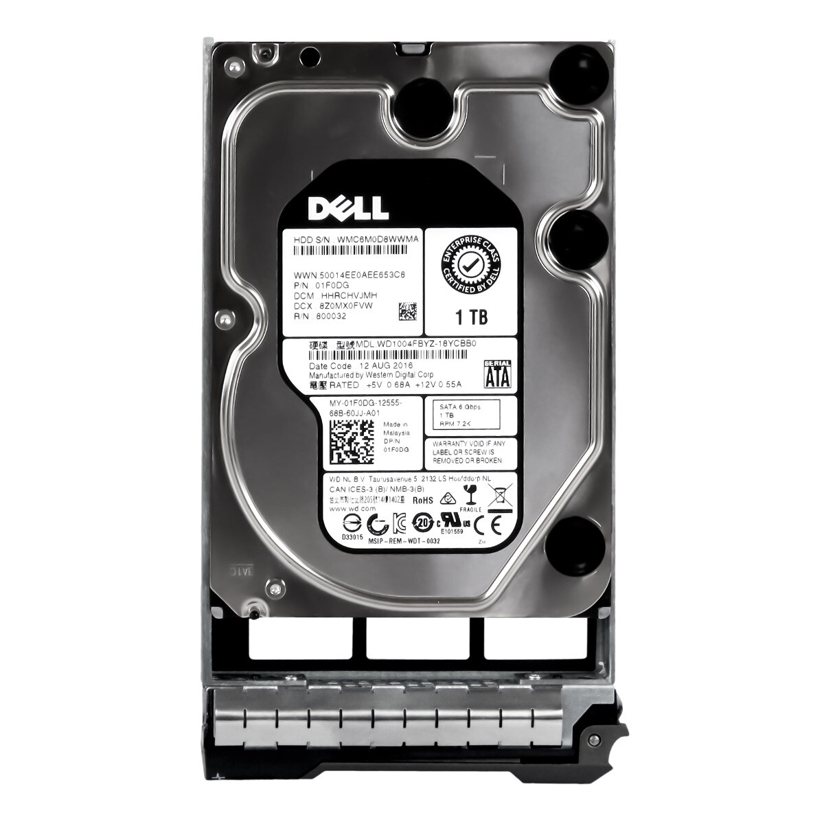 Dell 01F0DG 1TB 7.2K 128MB Sata III 3.5'' WD1004FBYZ
