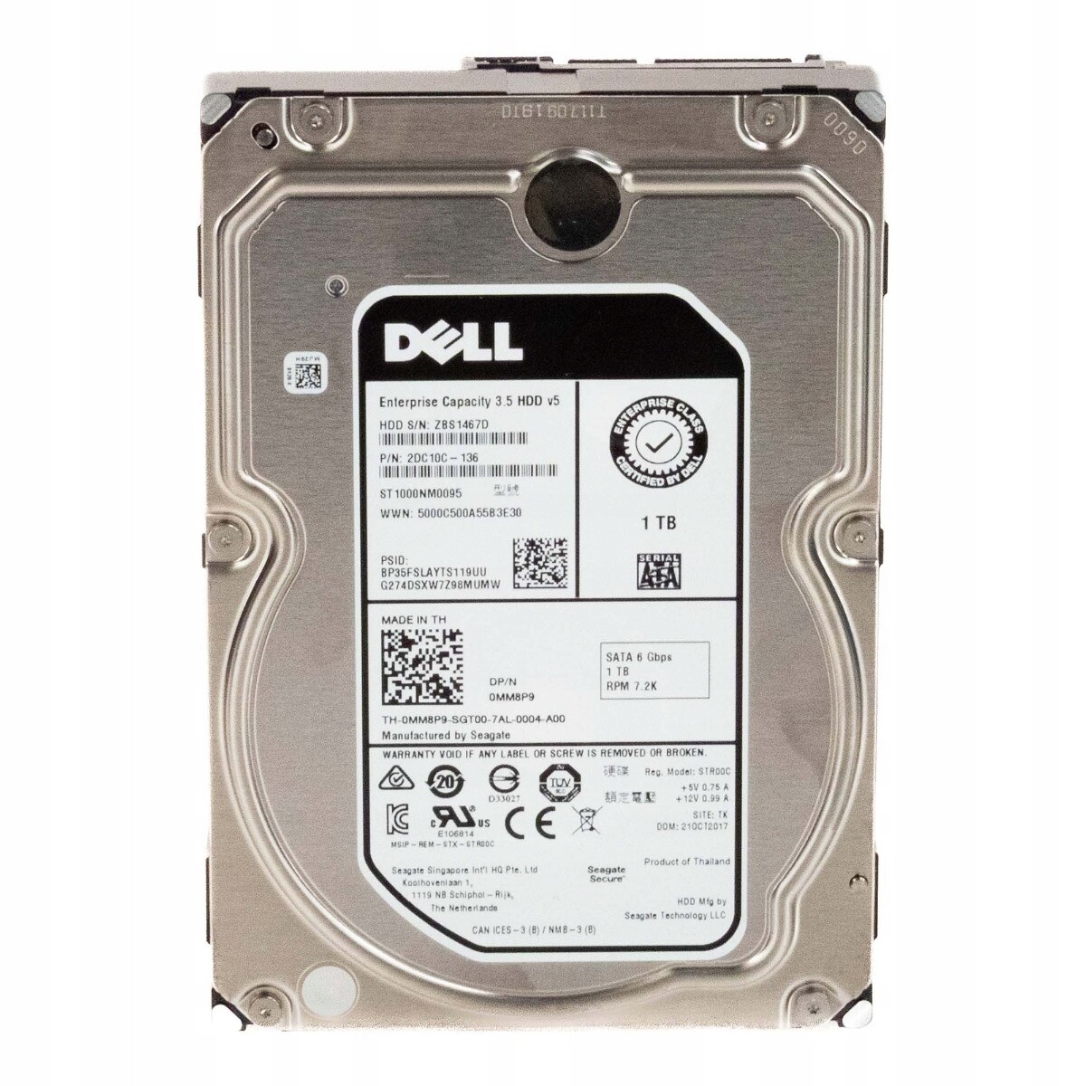 Dell 0MM8P9 1TB 7.2K 128MB Sata II 3.5'' ST1000NM0095