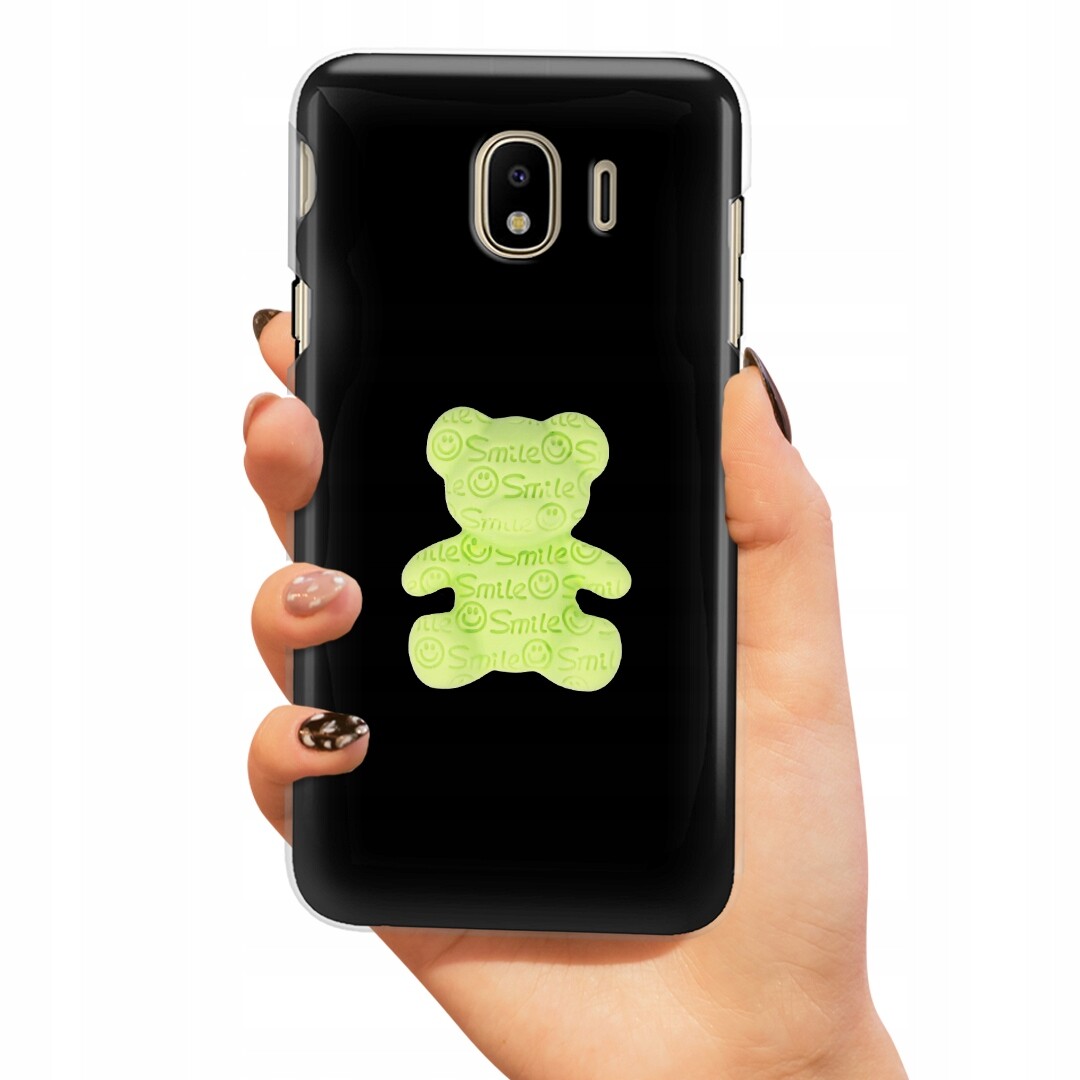 Pouzdro Pro Matný Samsung J4 2018 Case Medvídek Zelený 3D