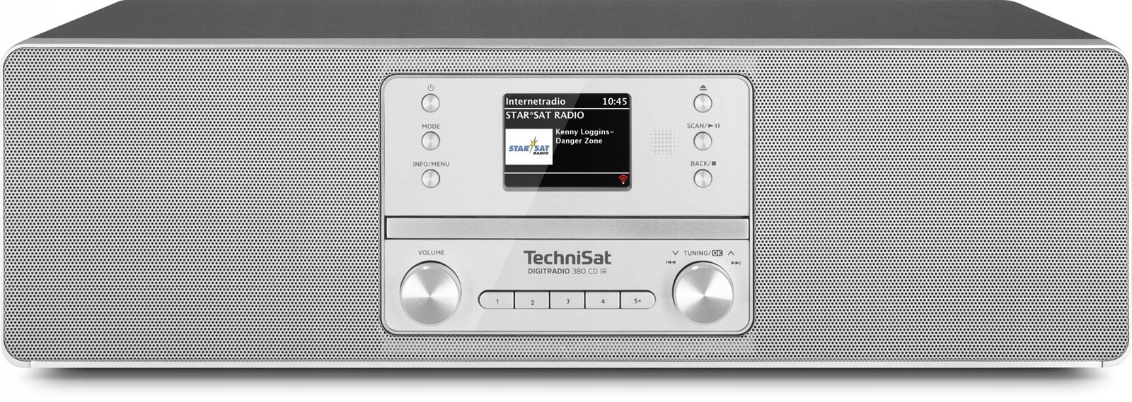 Radiopřehrávač TechniSat Bluetooth, Wi-Fi Digitradio 380 CD Ir, stříbrný
