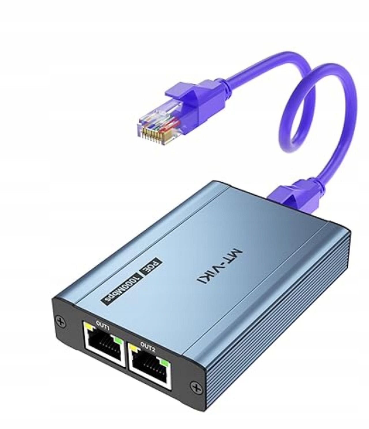 Ethernetový rozbočovač Mt-viki 1x2 Gigabit RJ45 1000Mbps Cat5/6/7/8