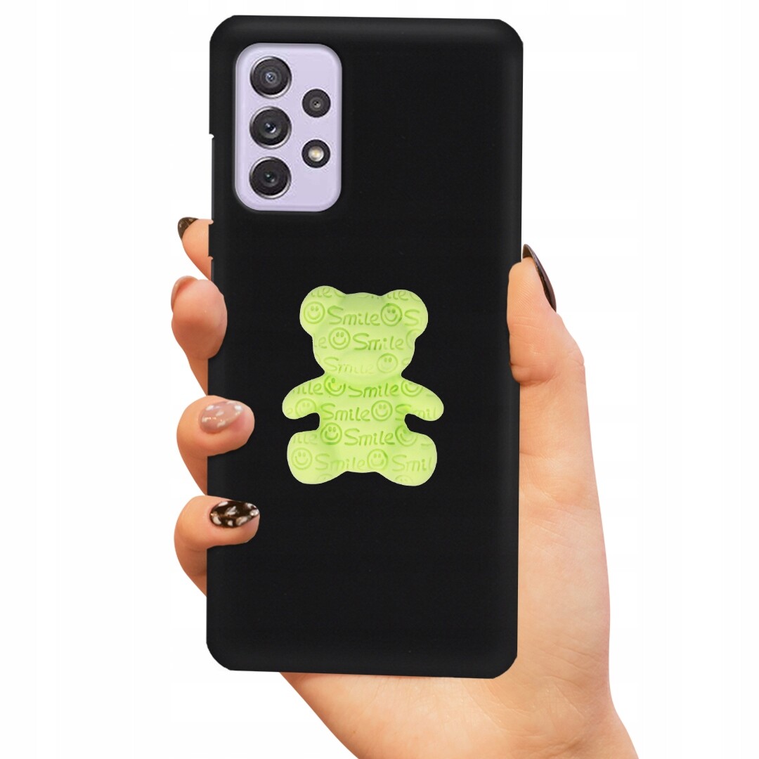 Pouzdro Pro Samsung A72 5G Case Medvídek Zelený 3D