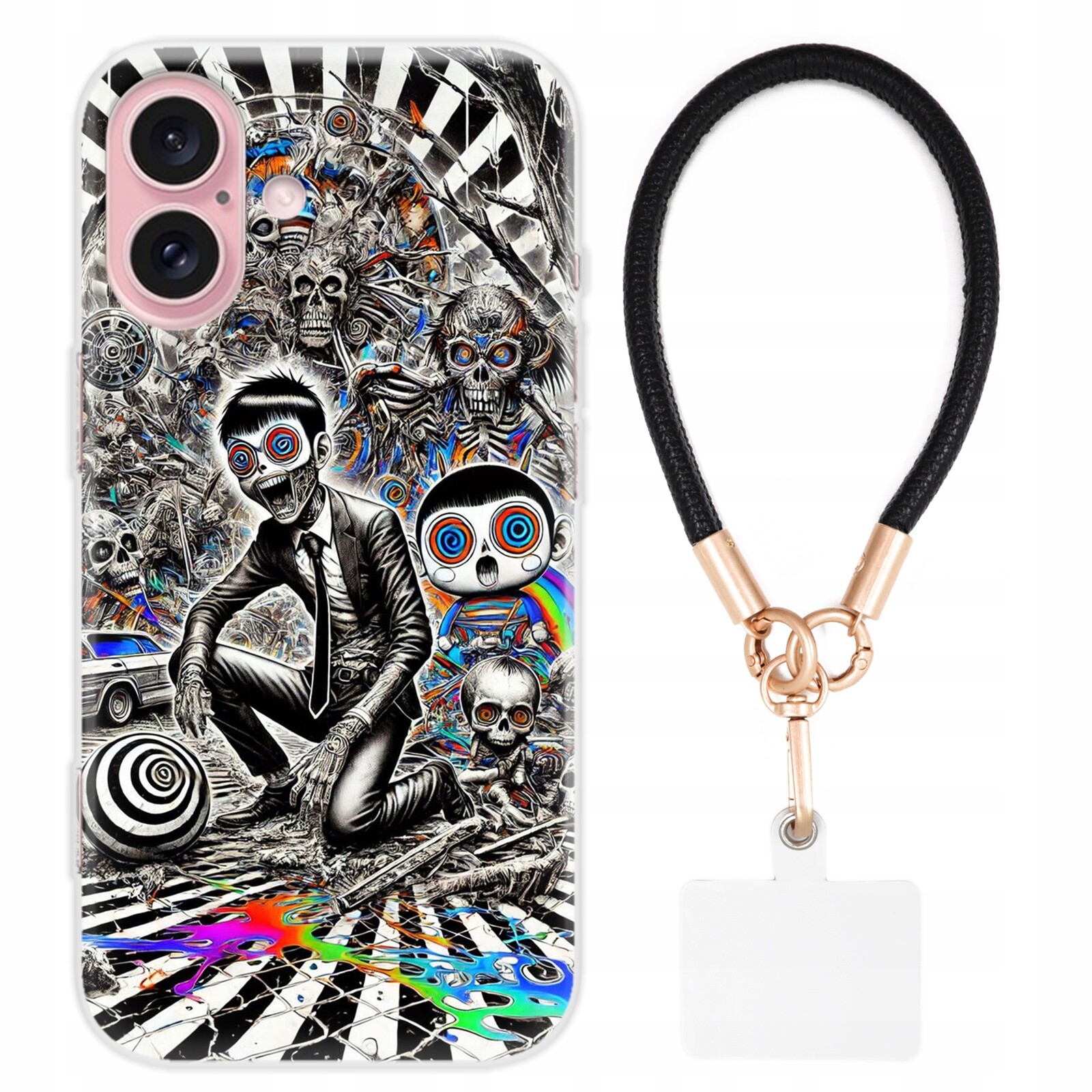 Pouzdro Pouzdro 16 Zadní Kryt Kryt Na Šňůrku Černý Psychodelic MIX Wz