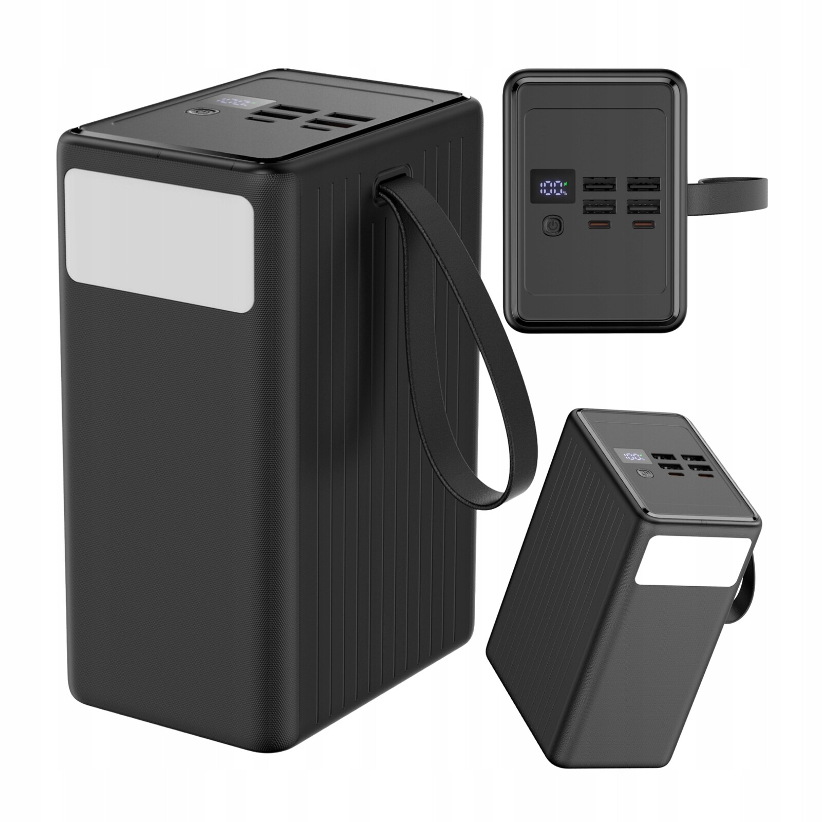 Powerbanka 80000 mAh 4x Usb 2x Usb-c Pd Qc 3.0 65W Rychlé Nabíjení Kabel