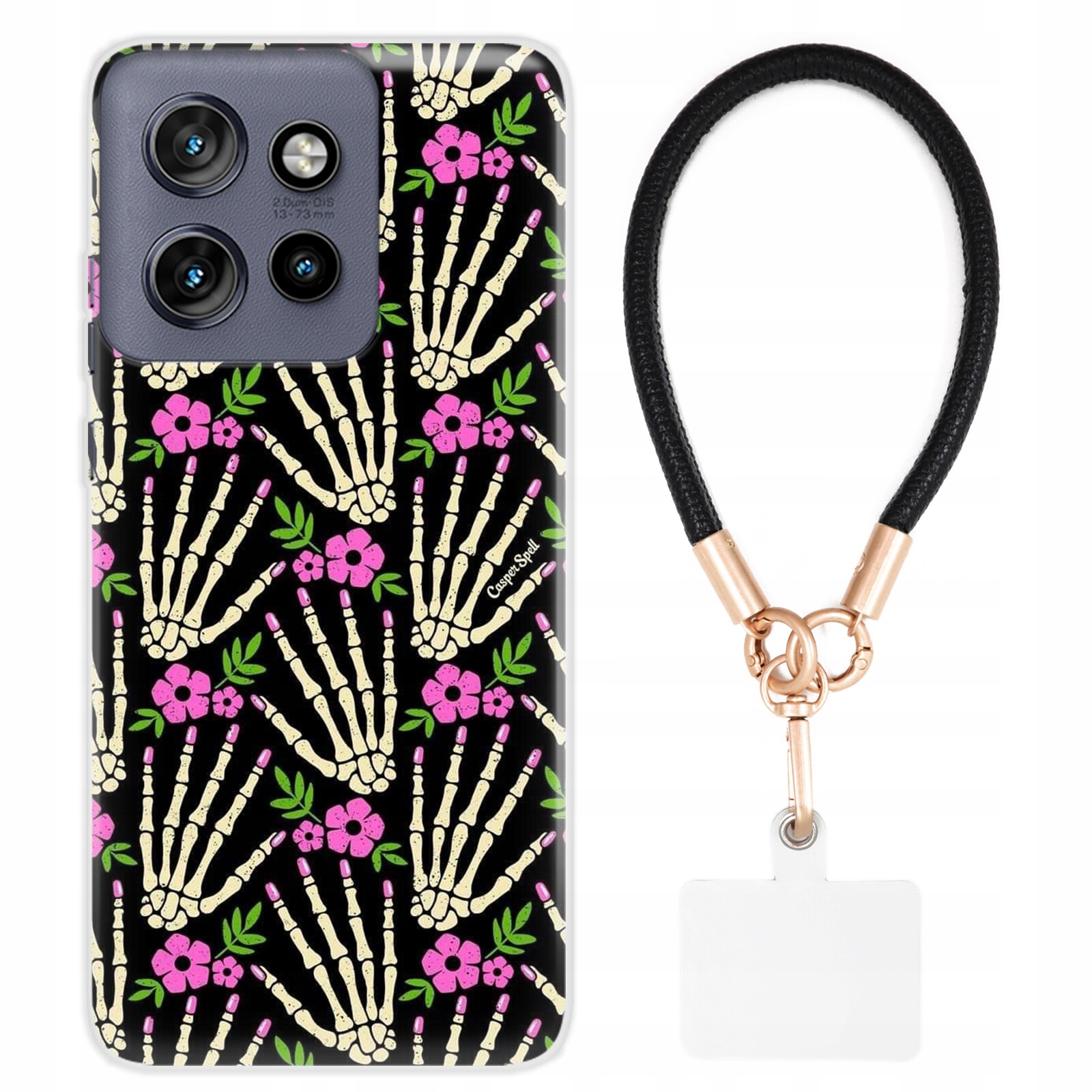 Pouzdro Pro Motorola Edge 50 Neo Pouzdro Vodítko Kůže Černé Pro Dívky MIX Wz