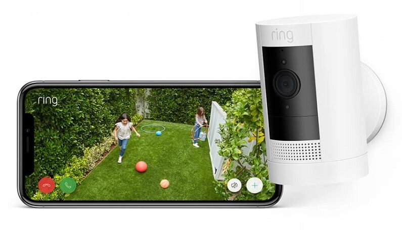 Ring Inteligentní Venkovní Bezpečnostní Kamera Voděodolná 1080P Hd