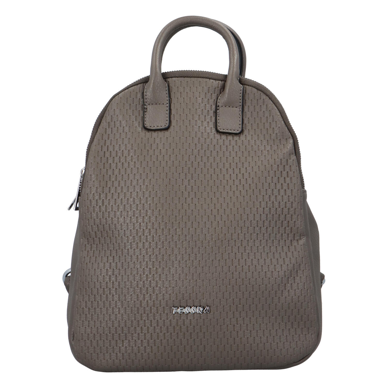 Městský moderní koženkový batůžek Melanie stylish, šedý