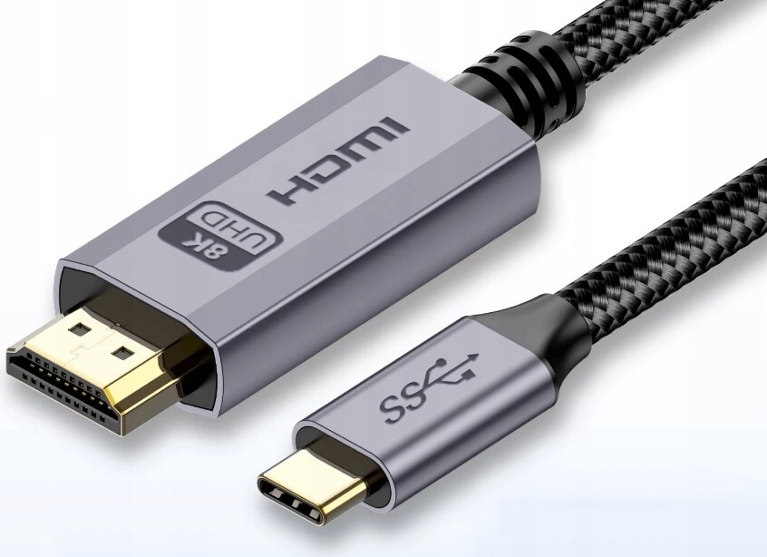 Kabel Usb C na Hdmi 2.1 8K 60Hz Adaptér Typ C-hdmi Quotech, 3 m