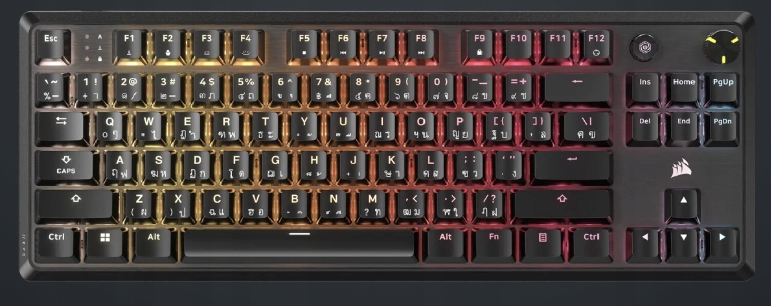 Mechanická Drátová Klávesnice Corsair K70 Core Tkl Přepínací MLX Red V2