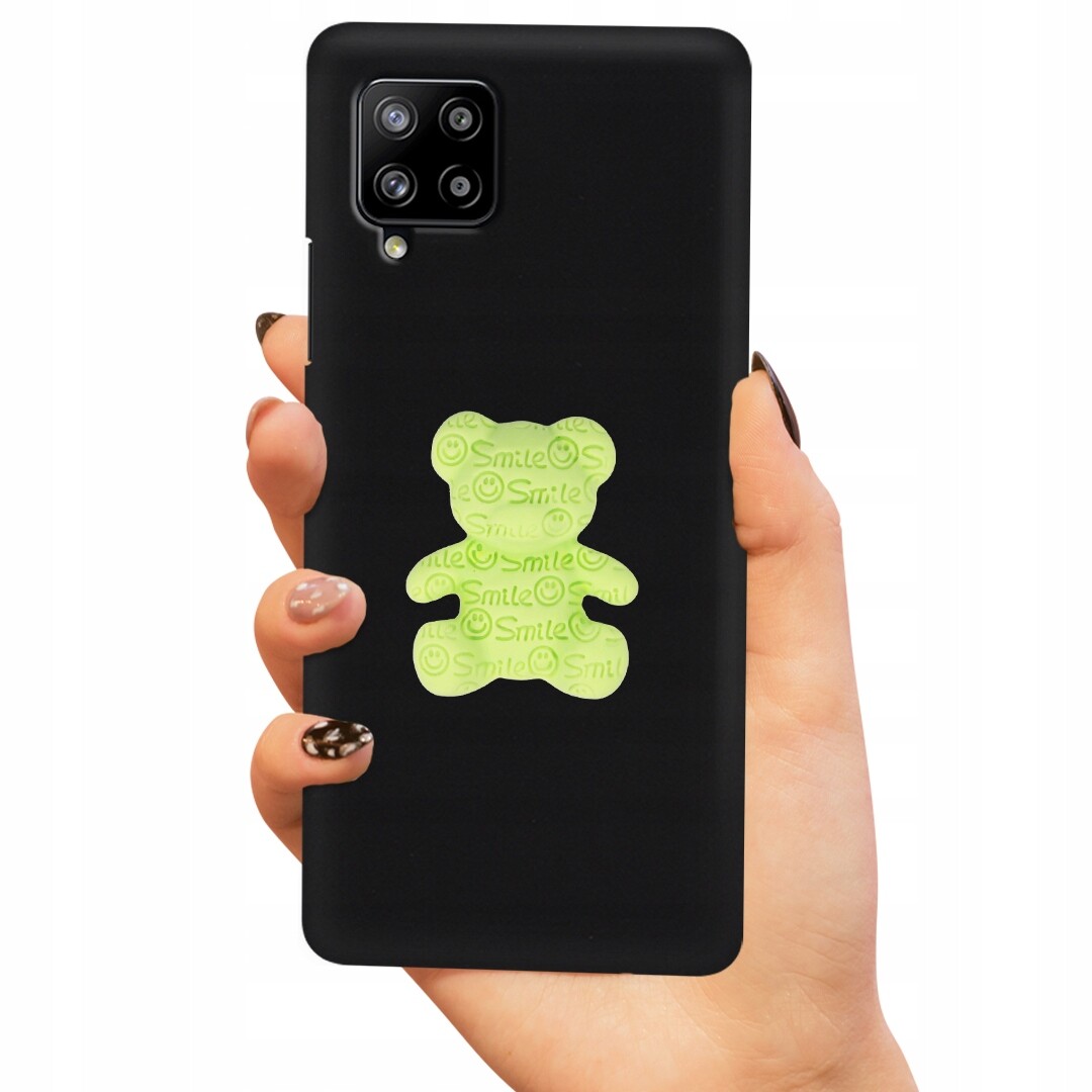 Pouzdro Pro Samsung A42 5G Case Medvídek Zelený 3D