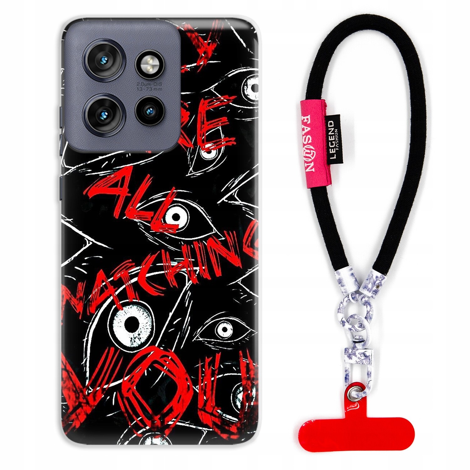 Pouzdro Pro Motorola Edge 50 Neo Case Smyčka Fashion Černá Lebky For Girl Wz