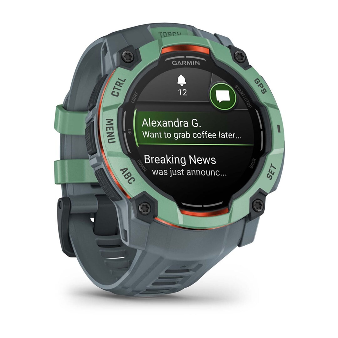 Sportovní hodinky Garmin Instinct 3 Amoled 50 mm Neotropic Twilight Zelené