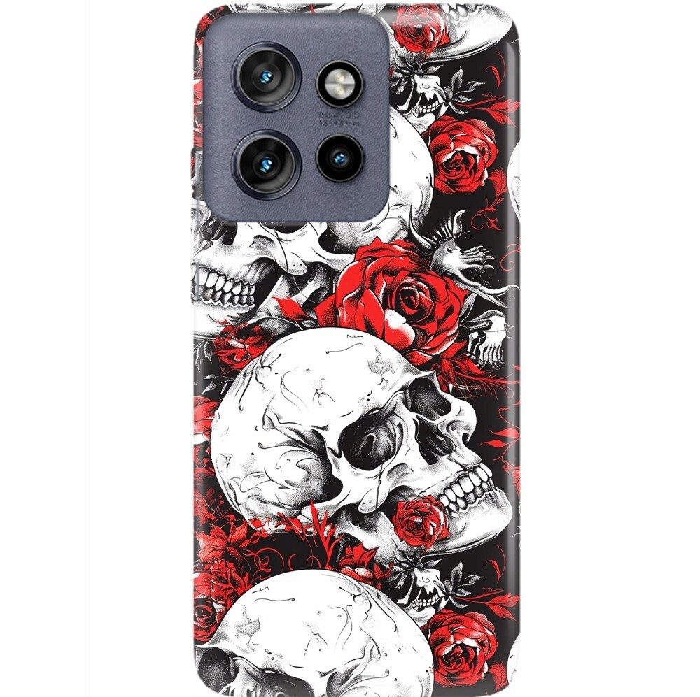 Pouzdro Pro Motorola Edge 50 Neo Case Ochrana Telefonu Goth Gotické Lebky