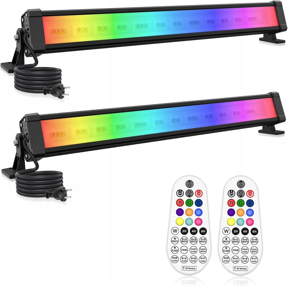 CLV 42W Rgb Led Wallwasher 10 barev 84 Led IP66 2 ks s dálkovým ovládáním