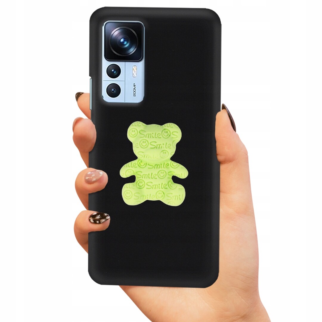 Pouzdro Pro Matný Xiaomi 12T Pro Case Medvídek Zelený 3D