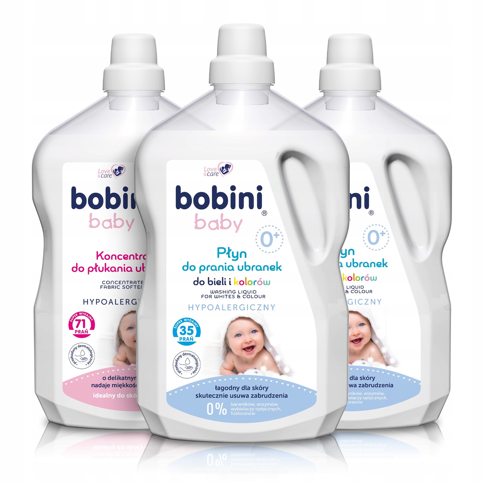 Bobini Tekutý prací prostředek na oplachování tkanin pro děti 7,5 l, 70 praní 71 praní