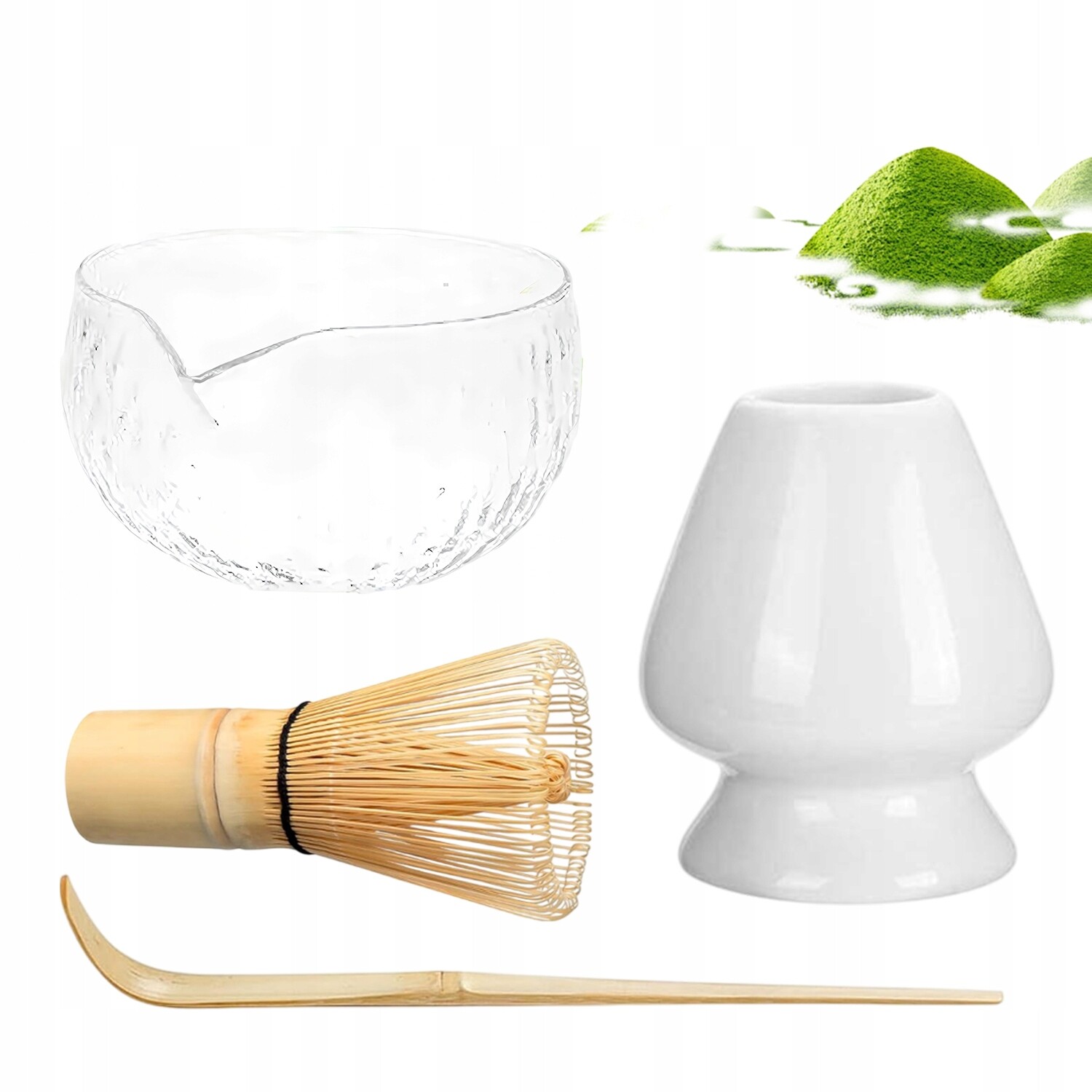 Bambusová Sada Na Výrobu Matchy Šlehací Metla Lžíce Chasen, Metla 4V1