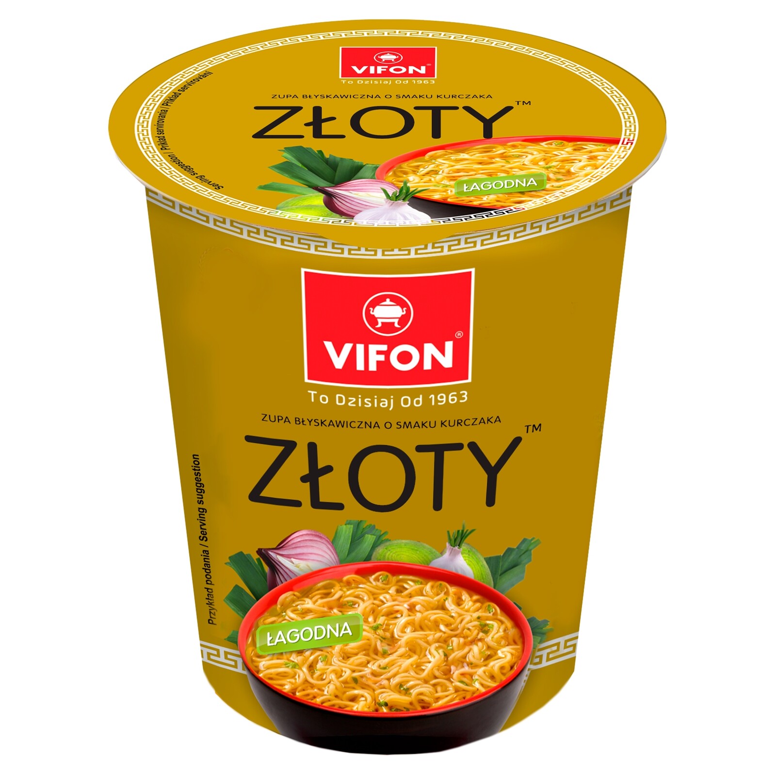 9 x Vifon Polévka Vifon Kuře Zlatý 60G Hrnek