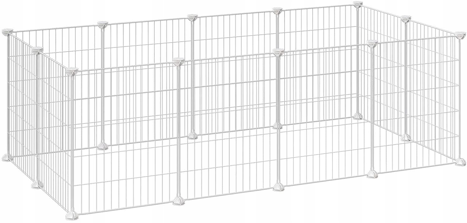 Ohrada, výběh pro malá zvířata, pro králíky, morče, bílá barva