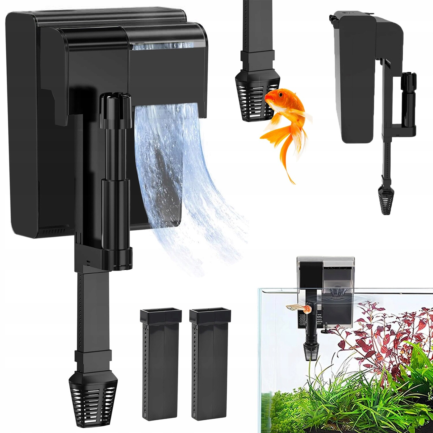 Vnější Kaskádový 8W Multifunkční Filtr S Regulovatelným Průtokem