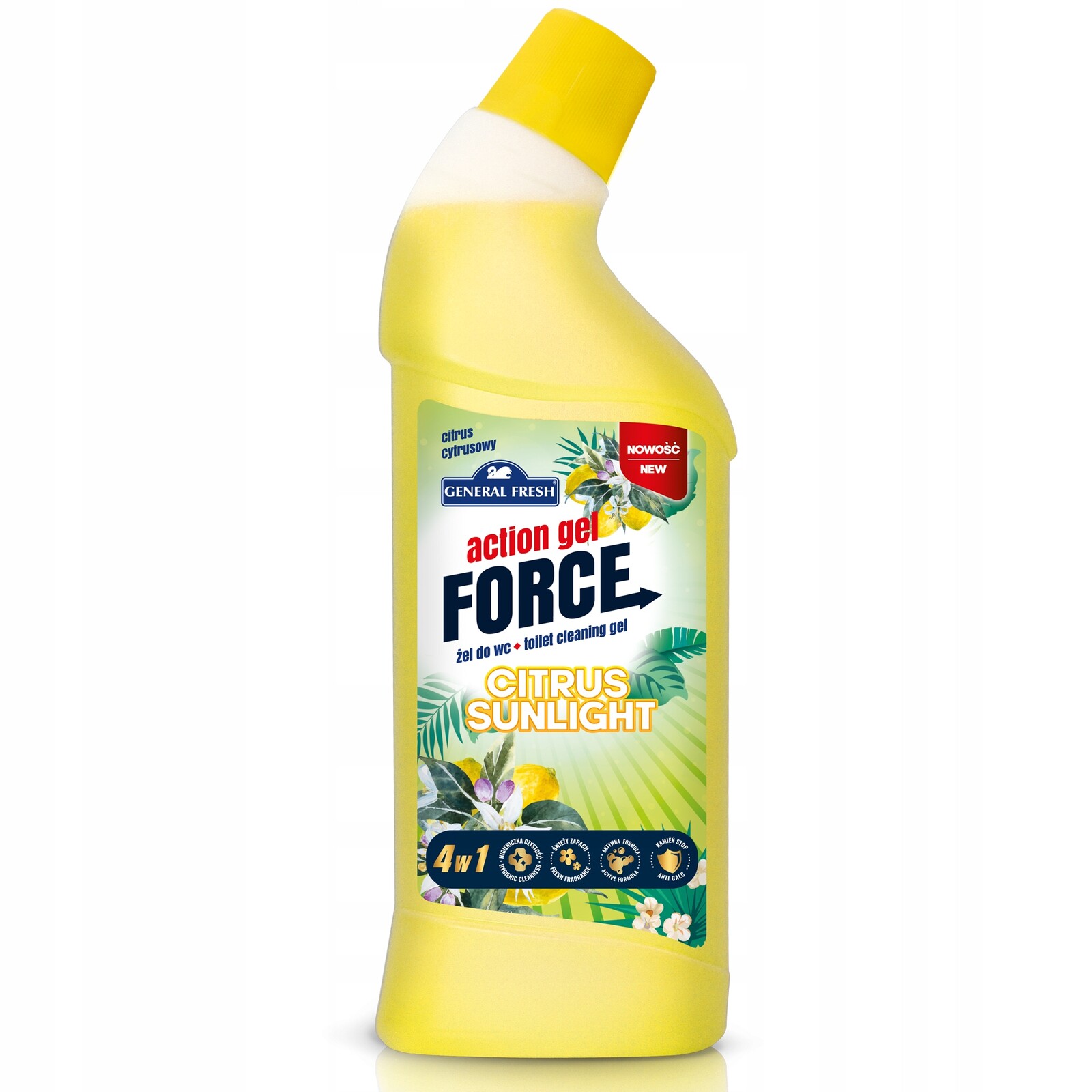 7X General Fresh Action Gel Force Gel na Wc Citrusový 1L