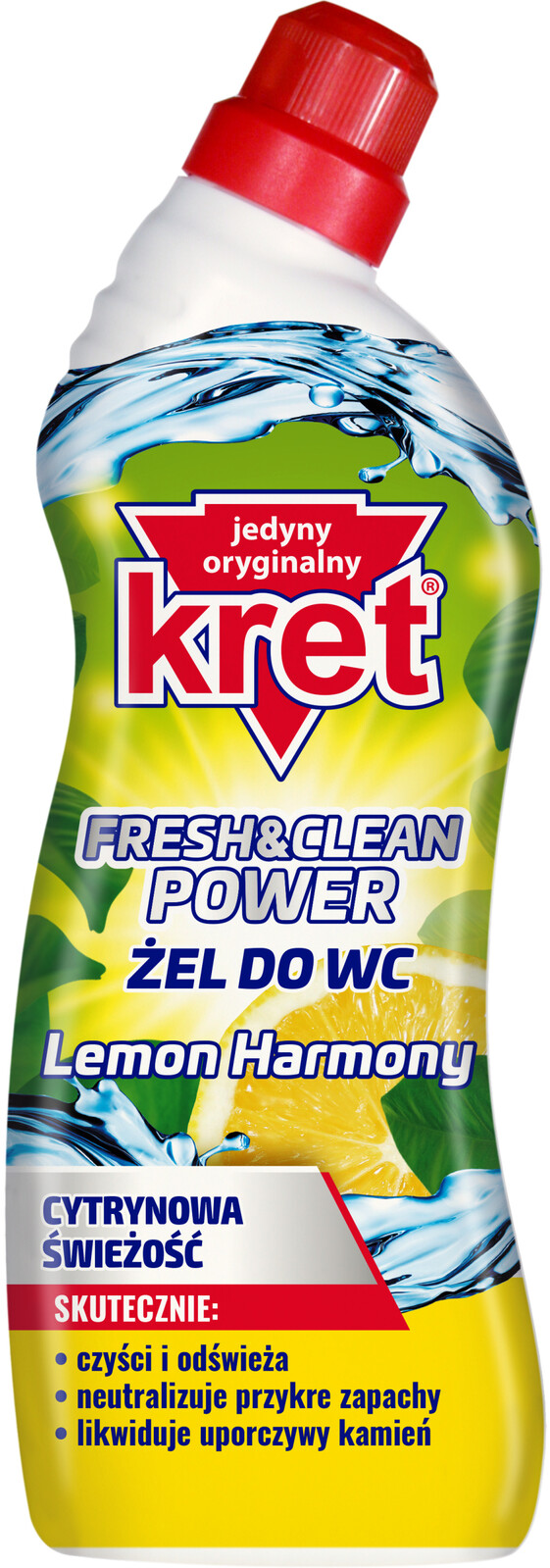 6 x Kret Gel na čištění Wc Lemon Harmony 750 g