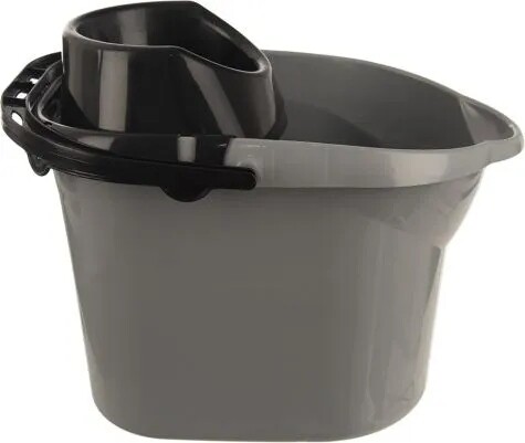 Šedý kbelík na mop 12 l