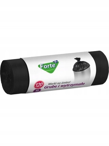 6X Ldpe Pytle na odpadky Forte+ Optima 120L 10 Ks Černé