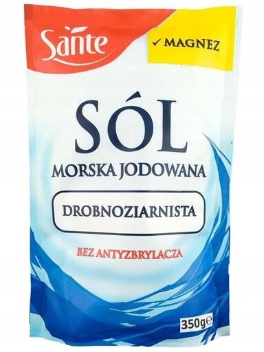 17 x Sante Mořská sůl jodovaná jemnozrnná bez protispékavých látek 350 g