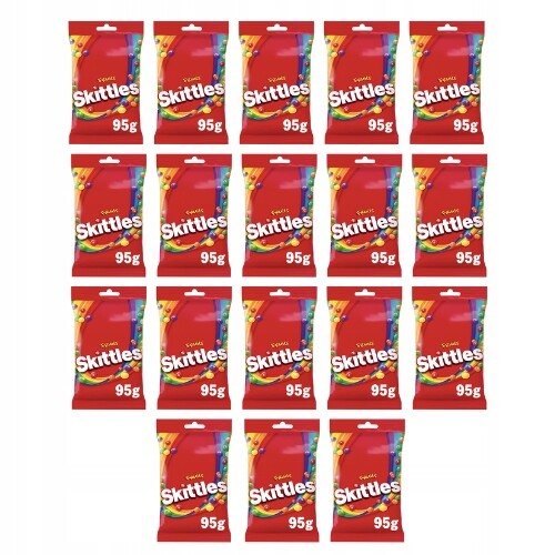 Skittles Červené ovoce 95g/18 kusů
