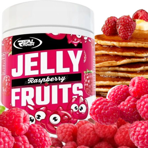 Džem Real Pharm Jelly Fruits Malinová Fruželina v gelu bez cukru 1 kg