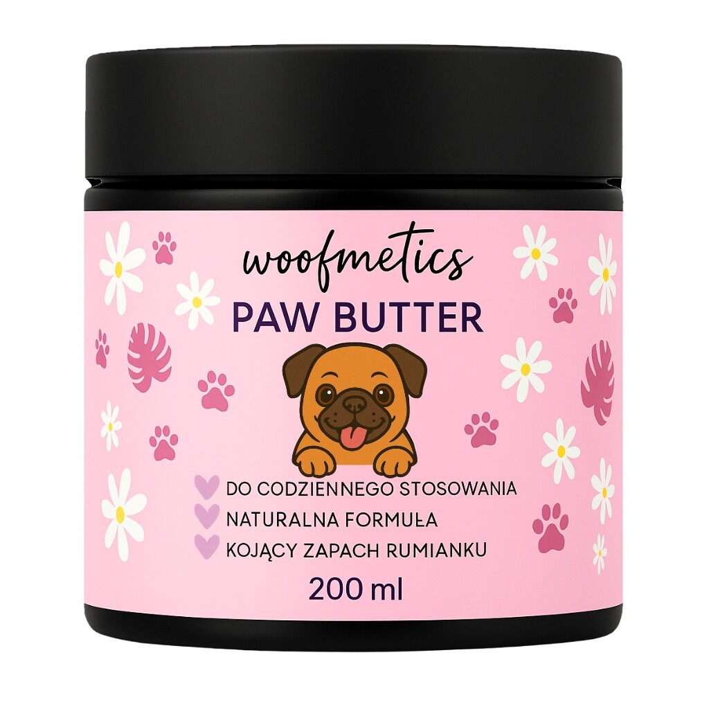 Woofmetics Paw Butter – Chytací máslo pro péči o tlapky Heřmánek 200 Ml
