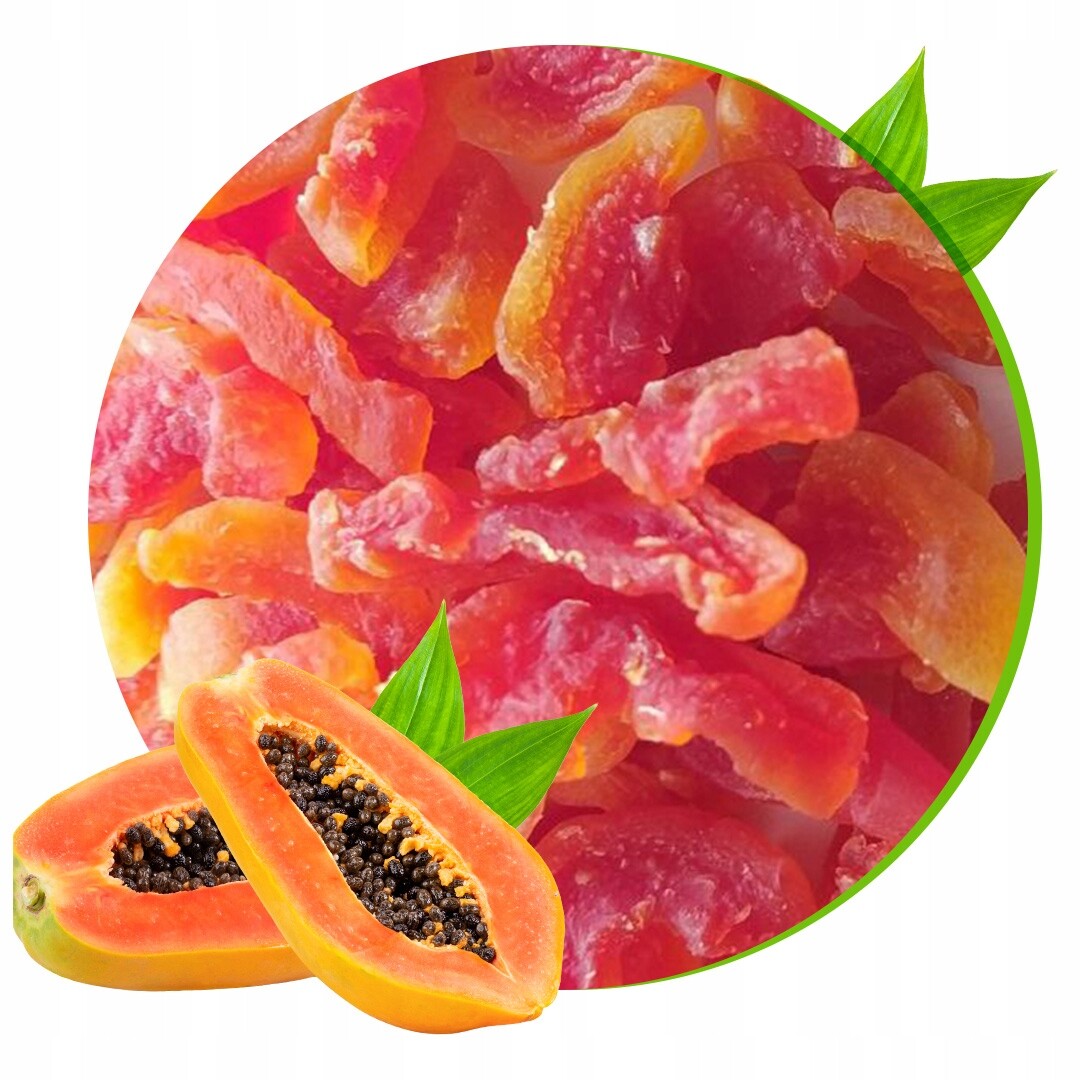 Papája Sušená bez cukru 500g x2ks Nesířené plátky OlsiFood